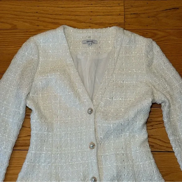 NWOT SAU LEE AUDREY DRESS IN IVORY - Picture 6 of 9